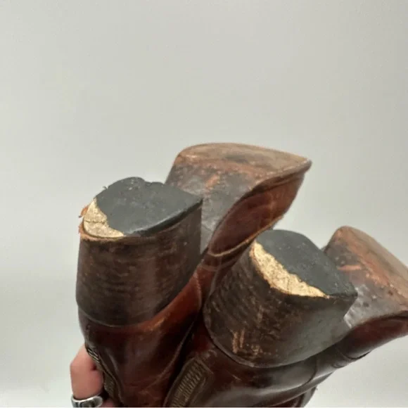 Flawed Freebird By Steven Grany Brown Leather Boots - Picture 8 of 15